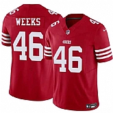 Men & Women & Youth San Francisco 49ers #46 Jon Weeks Red 2025 F.U.S.E. Vapor Untouchable Limited Stitched Jersey,baseball caps,new era cap wholesale,wholesale hats